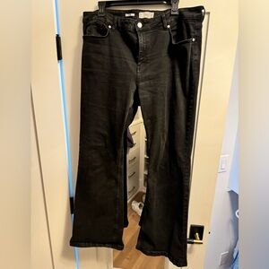 Mango mid rise flare jeans